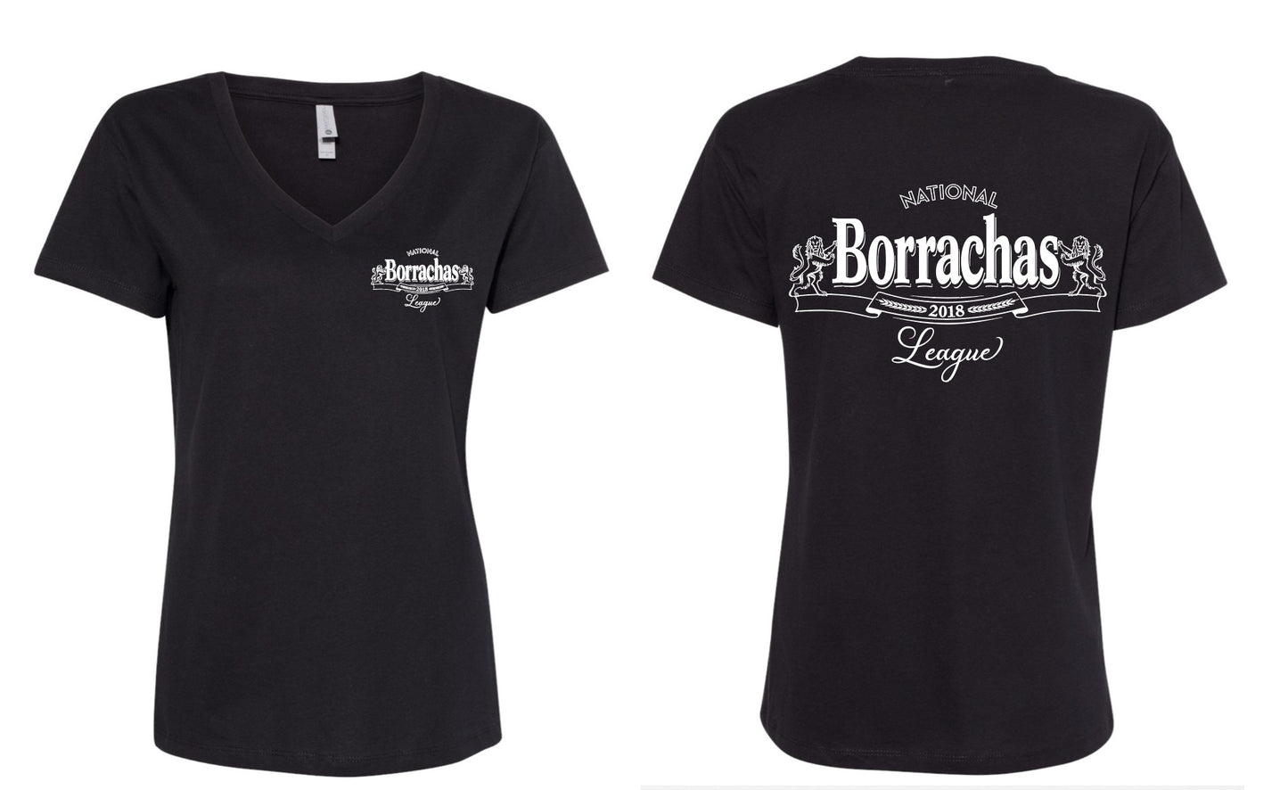 Black Borrachas V necks