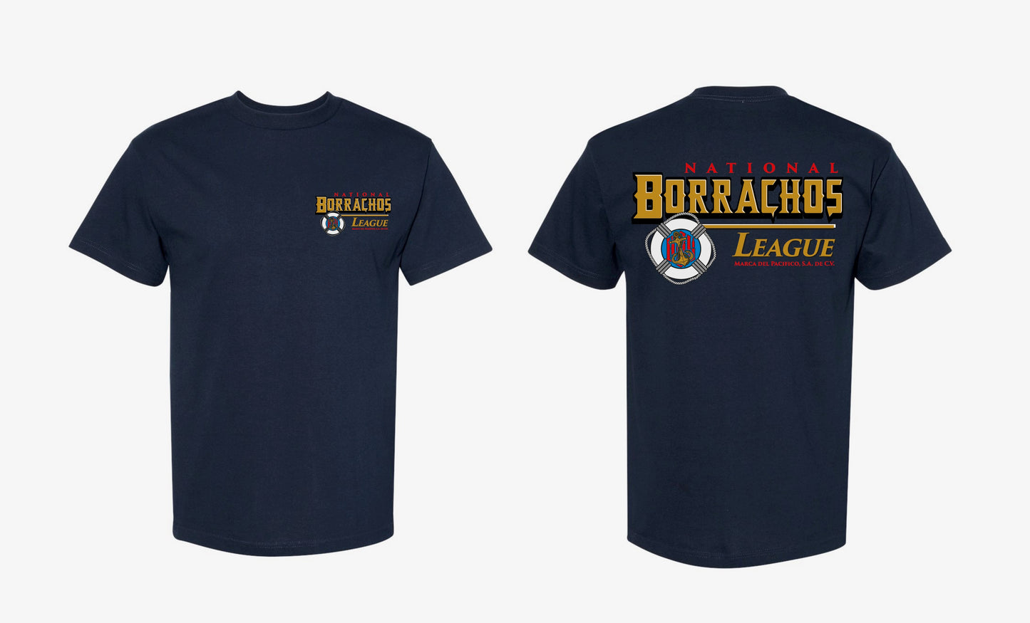 Navy blue Pacifico style Borrachos shirt
