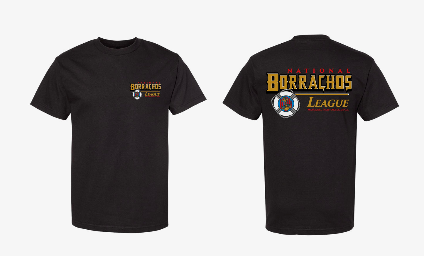 Black Pacifico style Borrachos shirt