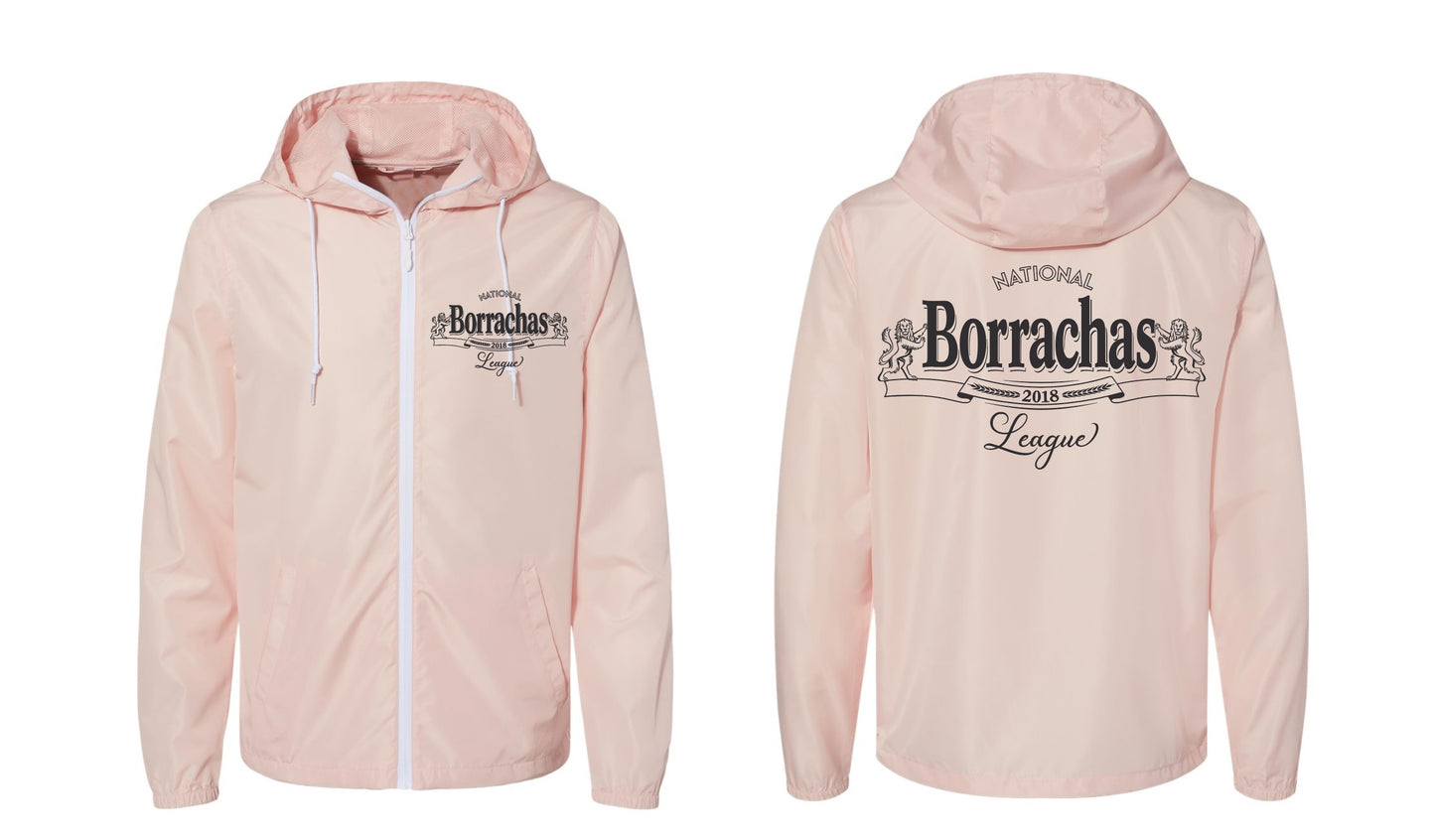 Pink Borrachas Lightweight Windbreaker Jacket