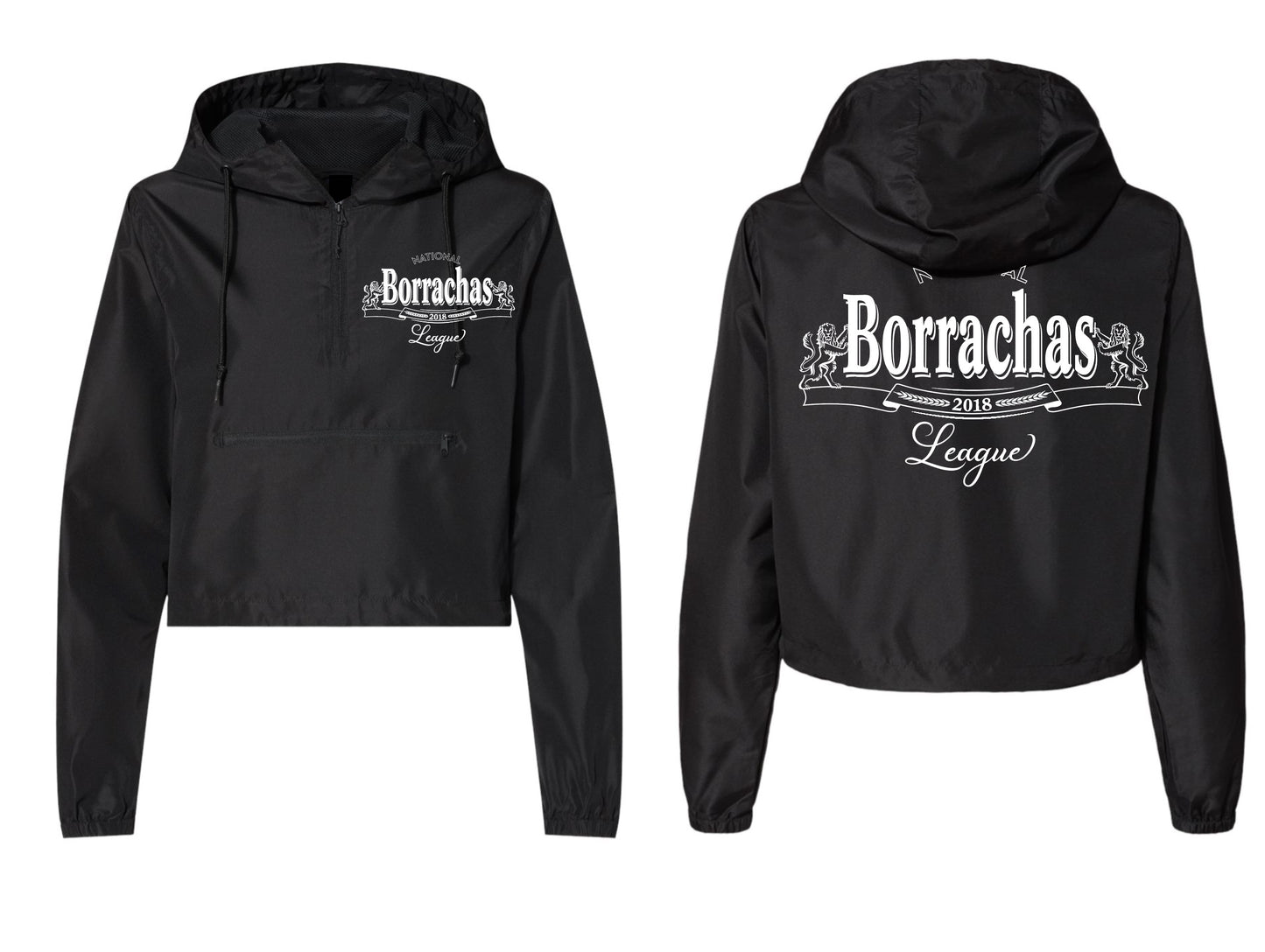 Black Borrachas  thin Windbreaker Jacket