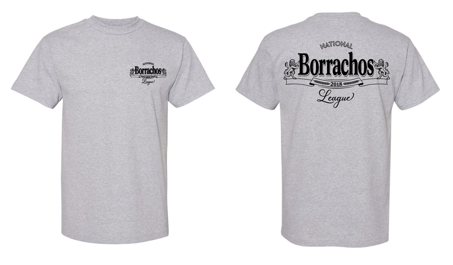 Heather Gray Borrachos T shirt