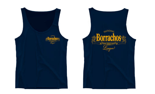 Navy & Yellow Borrachos Tank top