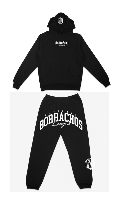 Borrachos Black Wingspan sweat suit