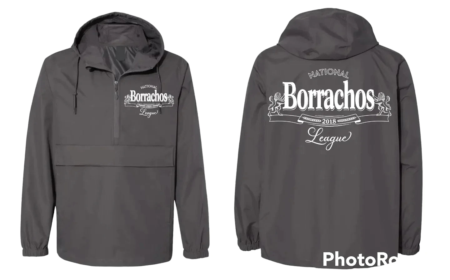 Grey Borrachos Windbreaker